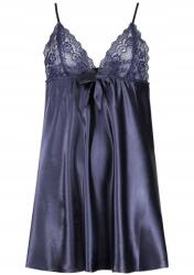 Boohoo Hálóing Szatén Sötétkék, M-es Méret