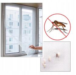  Ablakra Szerelhető Szúnyogháló Fekete 130x150 cm Rovarok Ellen (16130)