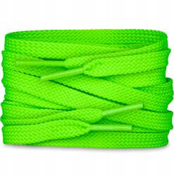 Tulmero Lapos cipőfűző élénk zöld színben, 200 cm (Sznurówki płaskie)