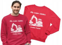 Aradena Személyre Szabott Pulóver Apának, Fiúnak, Ajándék Ünnepre, Születésnapra, Kotrógép Mintával, XL-es Méret (406 XL Nie mam czasu muszę kopać)