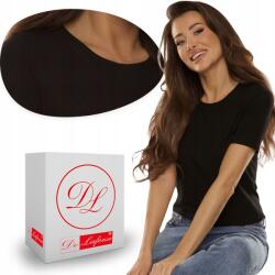 De Lafense klasszikus stílusos női rövid ujjú blúz Freya 698 fekete XL (32926806980409900)