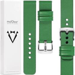 moVear 22 mm-es elegáns, prémium, kézzel készített óraszíj, zöld Movear (S1-22GR-75125Q-PSL)