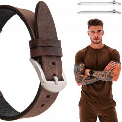  Bőr óraszíj 22mm, Univerzális, M-es méret (CHrArCz)