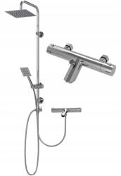 Granitan Kád-zuhany Szett Termosztatikus Csaptelep Esőztető Fürdőszoba Nyár (zestaw LATON)