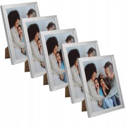 MPink Design 5 db Fotorama 18x24 cm-es képkeret, ezüst színű plexi üveggel (CT1-F18X24IL13,15,039 x5)