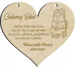 Kreatywne Myślenie Ajándék Medál Gravírozással Nagymama Napjára Köszönet (25352)