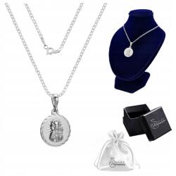 Ulex Premium Nyaklánc Ezüst pr. 925 Szűz Mária medál gravírozás 45 cm ( M-012-MS-PD-50/45)