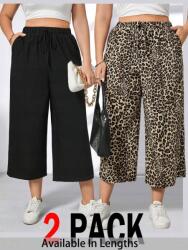 Shein Egyenes Szárú 7/8-OS Nadrág 2PACK (0XL) (613404)