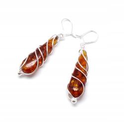 Biżuteria Front Borostyán Fülbevaló (1148K)