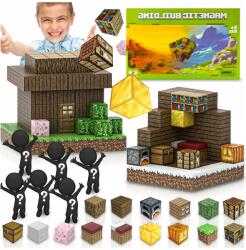  Építőkockák Mágneses Ház Vidéken Pixelek 200EL 6 Ember Véletlenszerű (008182)