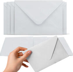  Díszboríték Meghívókhoz, Fehér C6 114×162 mm, 10 Db