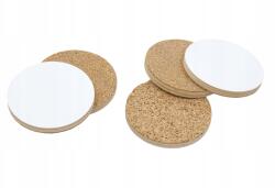 Peewit Parafa poháralátétek, csészealátétek, üvegalátétek rétegelt lemezzel, 5 darabos szett (5907173681065)