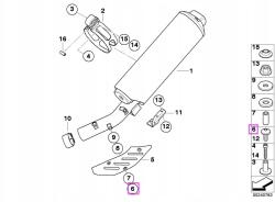 BMW OE Lencsefejű csavar Bmw F 650 G 650 R 1200 K 1600