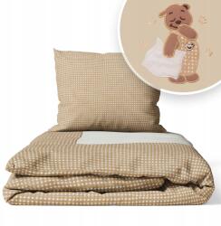 Ankras 120x90 Gyerek Ágyneműhuzat 2EL 90x120 Kiságyba (MIŚ Z POD. P-2 120/90 40/60 APL. BEŻOWY)