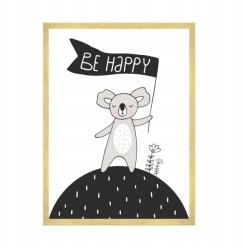  Születésnapi plakát, buli, ünnepi alkalom Légy boldog! 50x70 cm arany keret (MP1-0300_50X70,045)