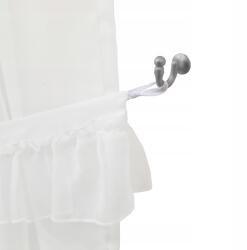 Rolmajster Rozetta függönyelkötő kampó, mini, Matt Ezüst Színű (R/AT/UHM)