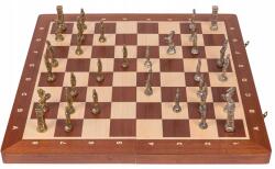 Square Fém sakk készlet Angliai stílusban Fa sakktábla 53 x 53 cm