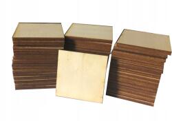 Kreatywne Myślenie Fából készült négyzetek, fa lapocskák, scrapbook alap, 10cm, 50db (30560)