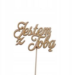 Klepkomania topper torta felirat, "veled Vagyok (BSTP553)