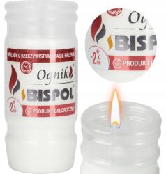 BISPOL Paraffin Mécses Utántöltő Bispol WP2N Tűzgyújtó Ásás Nélkül 2 Nap (WKŁAD DO ZNICZY PARAFINOWY BISPOL OGNIK WP2N)