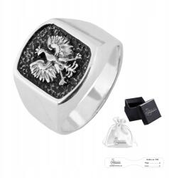 Ulex Premium Hazafias jel ezüst pr 925 Elegáns gyűrű Lengyel embléma méret 26 (SYG-777-BH/26 orły sygnety)