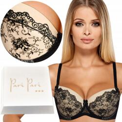 Paripari Push Up Melltartó Elegáns Fekete Hímzéssel, Kivehető Párnákkal 95B