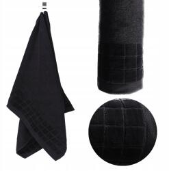 Koney Törölköző 50x100 Fekete 500G vastag 100% Pamut (5905265388915)