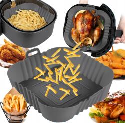  Szilikon utántöltő zsírmentes olajsütőhöz 2x AirFryer szilikon öntőforma (Forma Air Fryer wsad szary foremka)