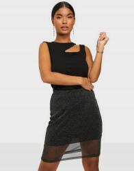 Nelly mini csillámos szoknya fekete Xs 34