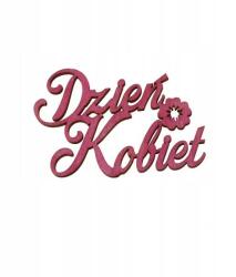 Klepkomania Nőnapi felirat, rózsaszín (BST129 RÓŻOWY)