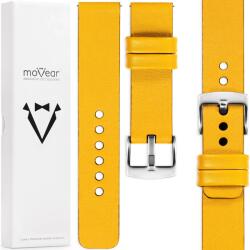 moVear 22 mm-es exkluzív, stílusos prémium óraszíj Lengyel sárga (S1-22YL-75125Q-PSL)