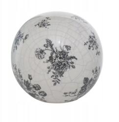 Boltze Díszgömb Kerámia Virág Mintával 15CM (816985)