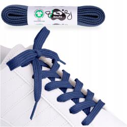 Sulpo Gots organikus pamut cipőfűző 150cm lapos, sötétkék (S032 -Sznurowadła GOTS)