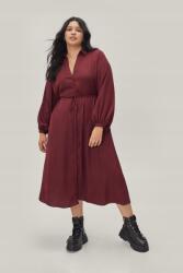 Nasty Gal LC52212 Nasty Gal Bordó Ruha MIDI (4) XXL