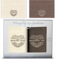 Koney Ajándék Szett Anyák Napjára És Apák Napjára, 2 Db Törölköző Szett Dobozban Koney (7-05)