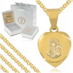 Golden Haus Arany Bismark Lánc Pr. 925 585 Szív Medál Unokája Lányának (Złoty naszyjnik łańcuszek dla dziewczynki)