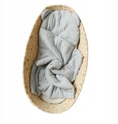 Muminky Csecsemő ágyneműhuzat kiságyba 2el szett 55x75cm Muszlin Szürke (szary)