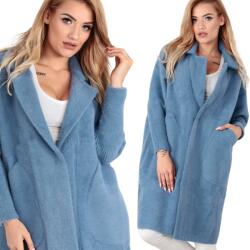  Alpakagyapjú Női Kabát Kényelmes Divatos Elegáns Hosszú Farmer Gallérral 1943 (kurtka damska płaszcz alpaka wełna kołnierz)