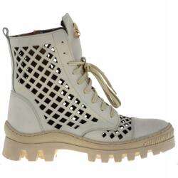 Nicole Kényelmes, Áttört Mintás Bőr Női Bokacipő Őszre Tavaszra Nicole 2986 Méret 39 (2986 Nicole)