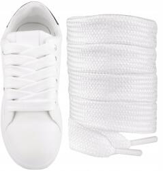 Sulpo Széles, vastag Fehér cipőfűző Campus cipőkhöz, 15mm lapos Sulpo 120 cm (Szerokie sznurówki do adidasów trampek )
