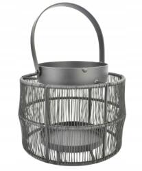  Dekorációs lámpa fém fekete kerti dísz 14 cm (4047096854854)