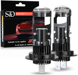 S&D Led Izzók H7 Retrify S&d Projector 100% Tökéletes Vágás Fisheye Lencse