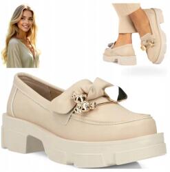 Filippo Női Bőrcipők Platformtalpú 39 Filippo Bebújós Mokaszin stílusos (Filippo DP6101/24 BE mokasyny)