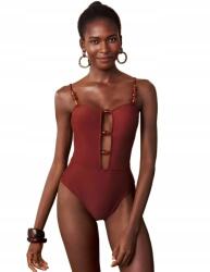 Shein M Egyrészes Fürdőruha Dekoratív Gyöngyökkel