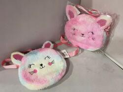 Adar Cica Kézitáska, Plüss Kézitáska Levehető, Állítható Pánttal (0132)