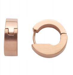 Energetix Mágneses Fülbevaló Rózsaszín Arany Karika Csat Kapoccsal Sebészeti Acél (664-4)