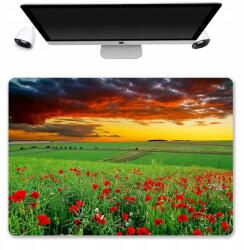  Asztali Alátét Védő Szőnyeg 50x35 Mező Pipacsok Mintás (Mata Pod Klawiaturę Mix Nadruków)