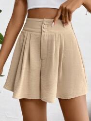 Shein T31305 Shein Bézs Rövidnadrág Magas Derékkal (4) M