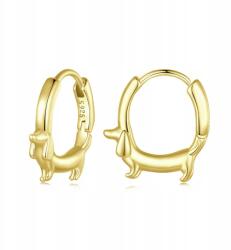 M. Jopek Ezüst Fülbevaló 925-ÖS Ezüst Kör Kutya M. jopek