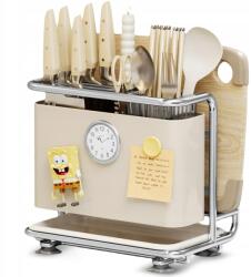 Bedee Konyhai Rendszerező Késekhez És Deszkákhoz Acél Univerzális Állvány (Uchwyt na narzędzia)